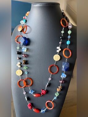 Vintage Czech glass necklace